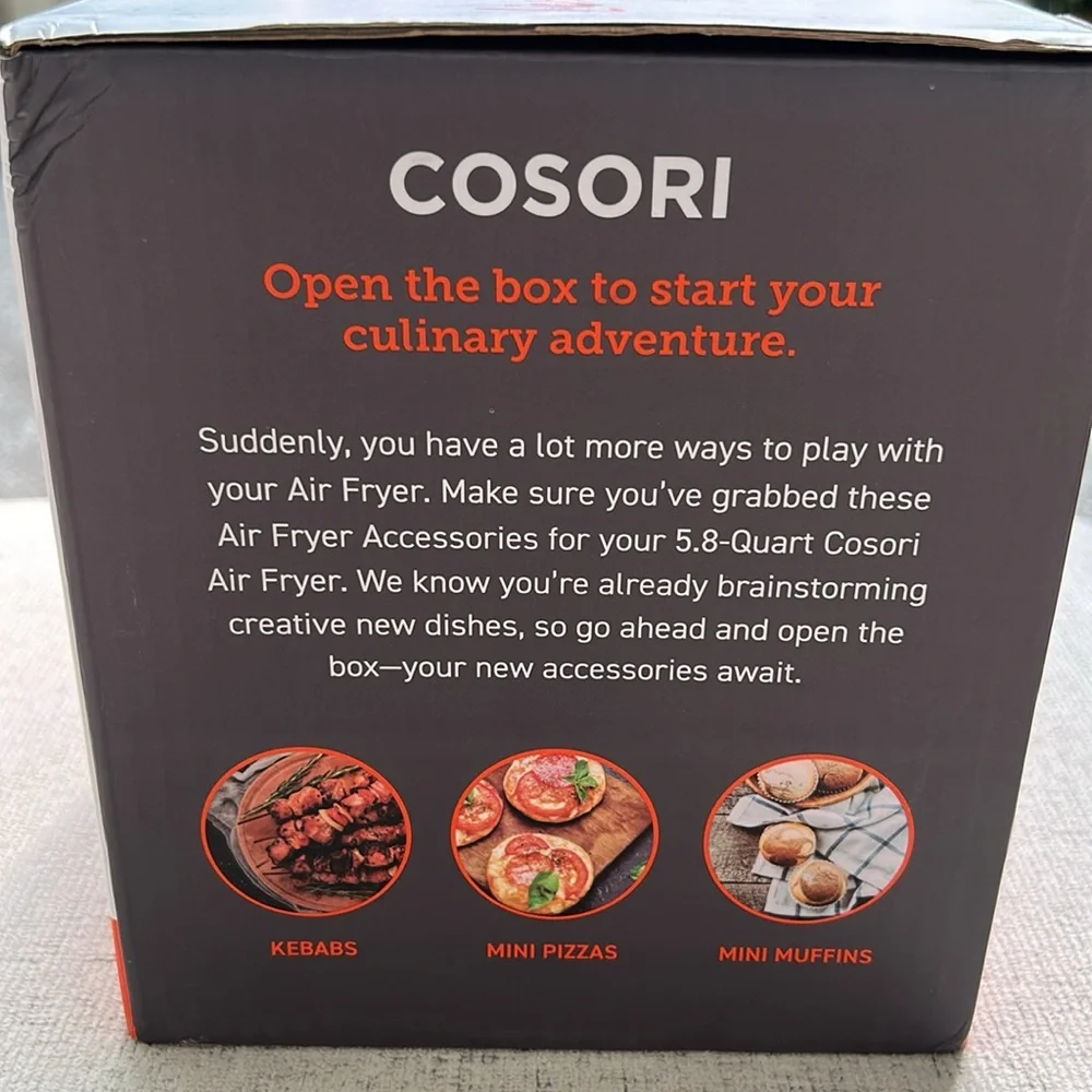 Cosori 5.8 Quart Air Fryer Accessories New in Box - Picture 2 of 5
